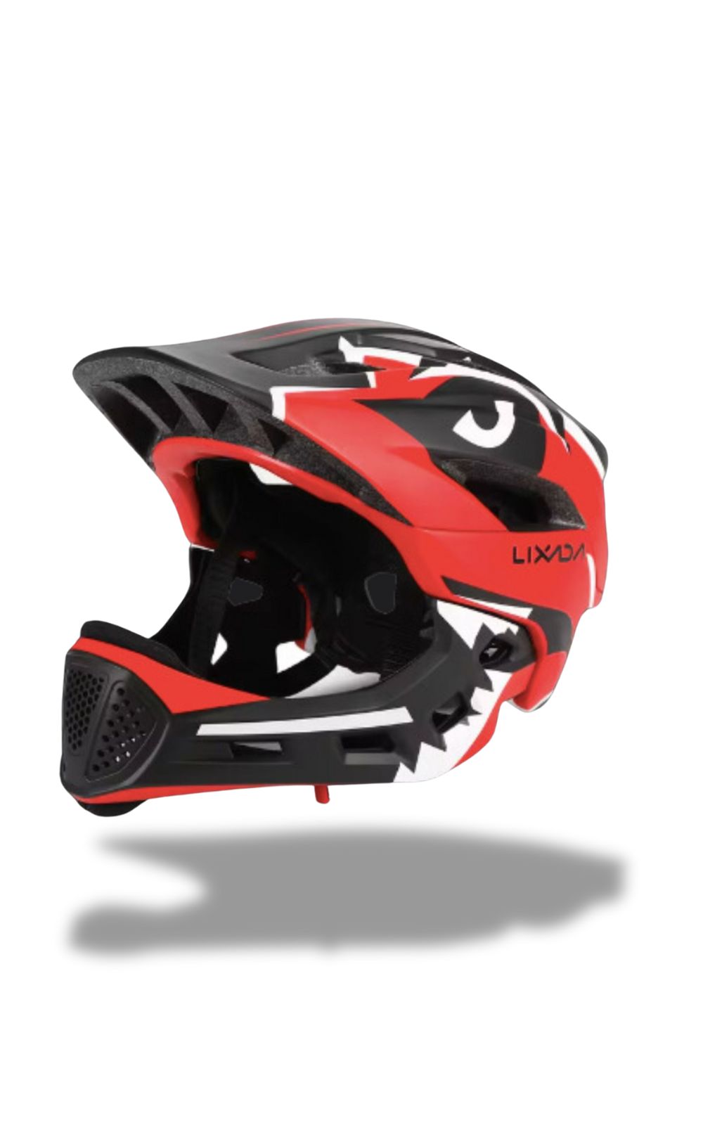 casque de velo pour enfant avec un motif rouge