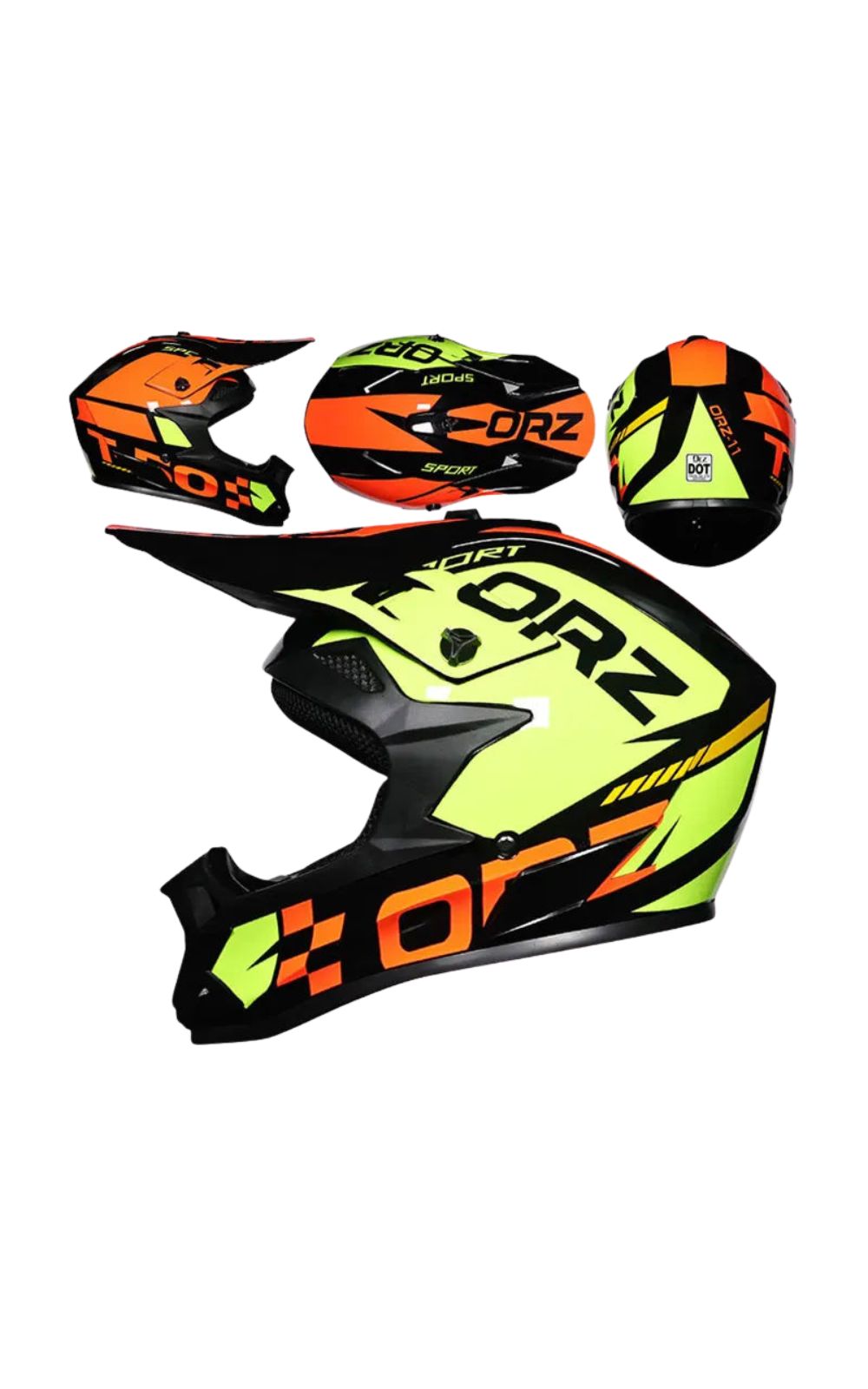 Casco de motocross ORZ<br> # TODOTERRENO # TODOTERRENO