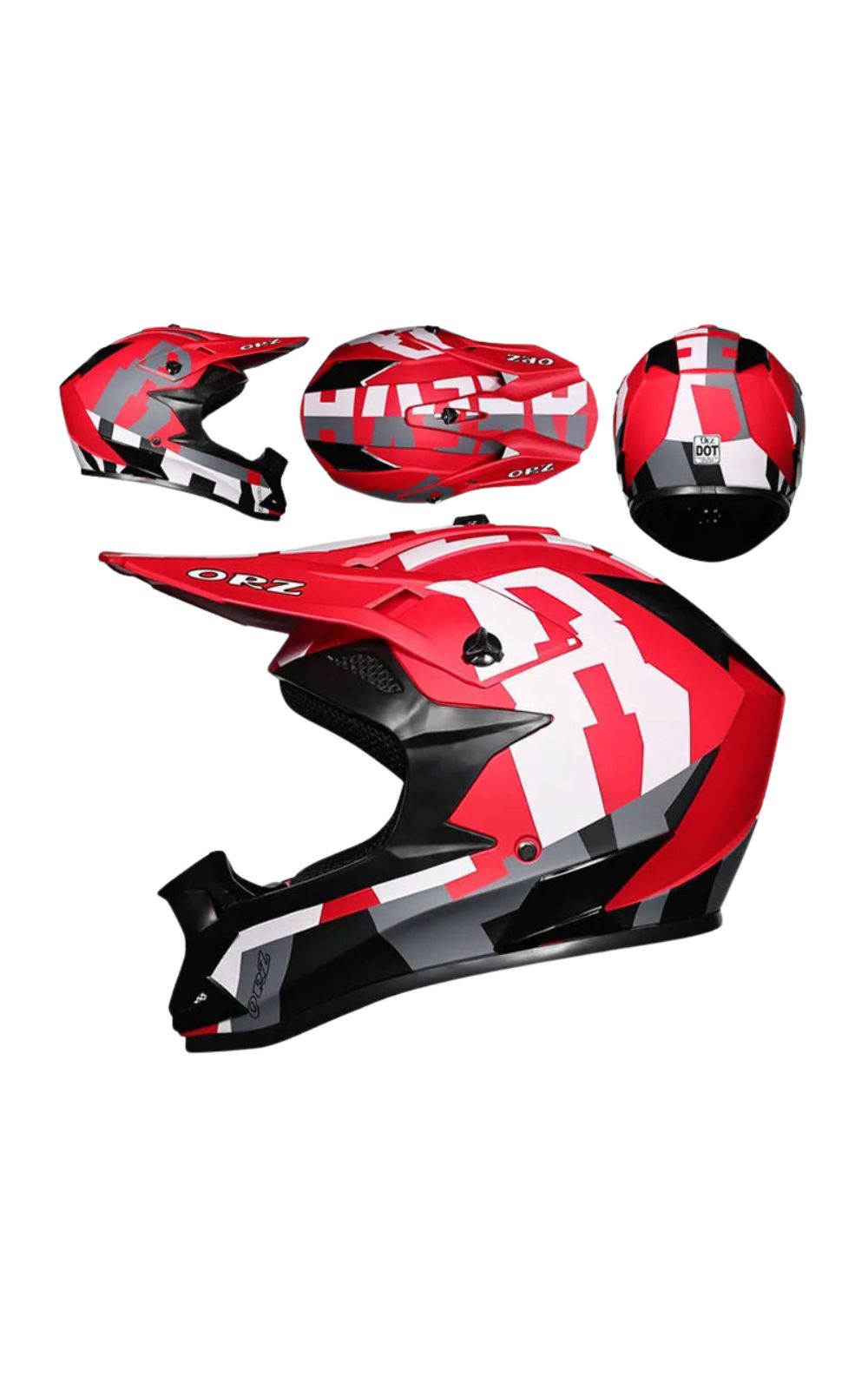 Casco de motocross ORZ<br> # TODOTERRENO # TODOTERRENO