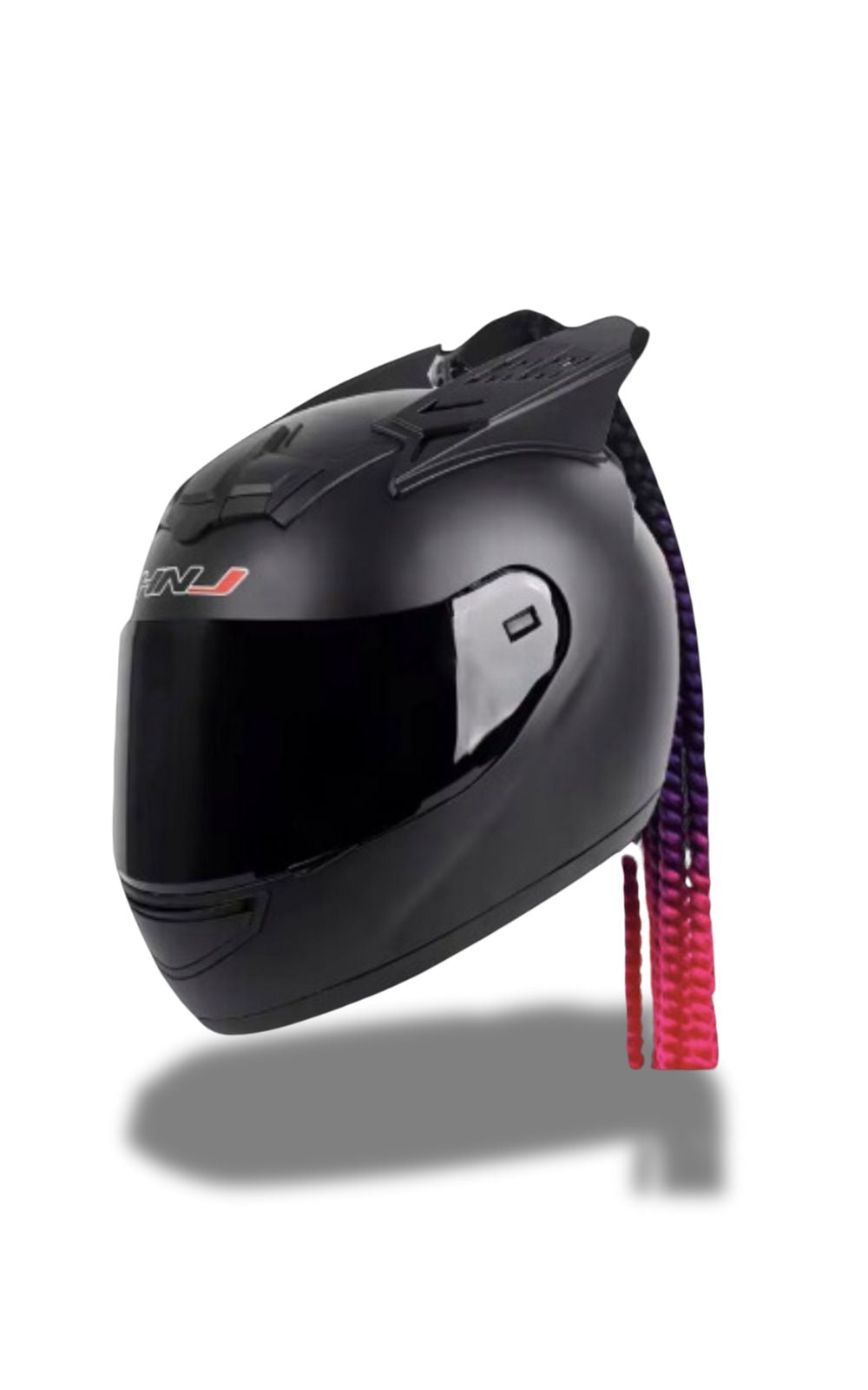 HNJ Helmet with Custom Dreadlocks<br> #CUSTOM #DREADLOCKS