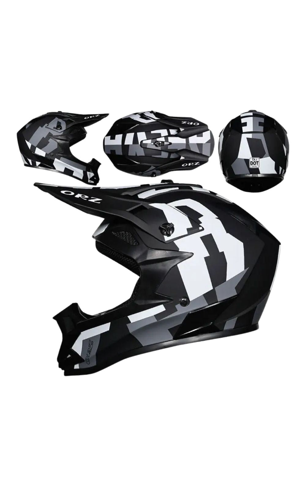 Casco de motocross ORZ<br> # TODOTERRENO # TODOTERRENO