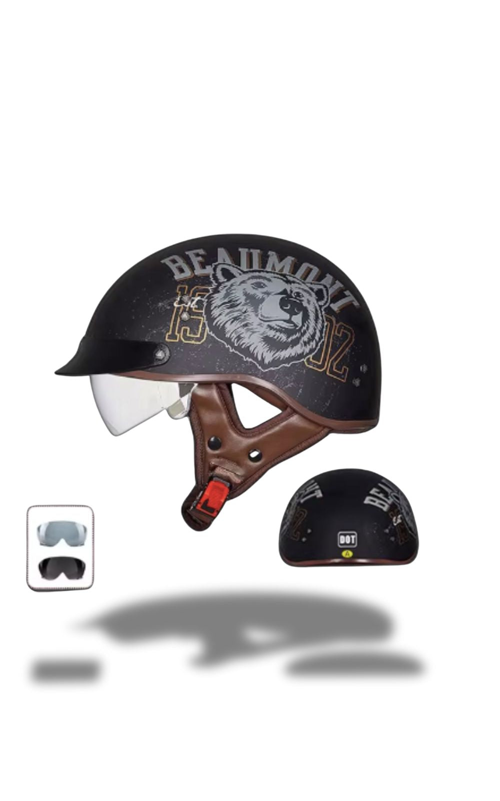 Casque FO2 vintage avec lunettes <br> #VINTAGE #CUSTOM