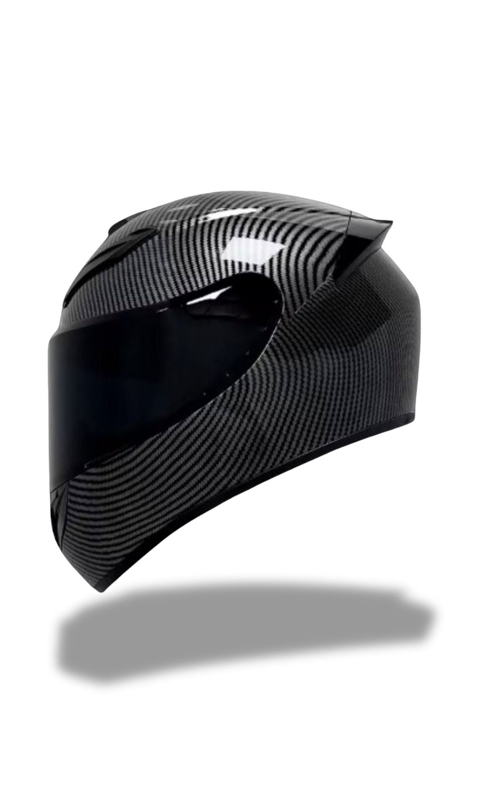 casque de moto noir intégral