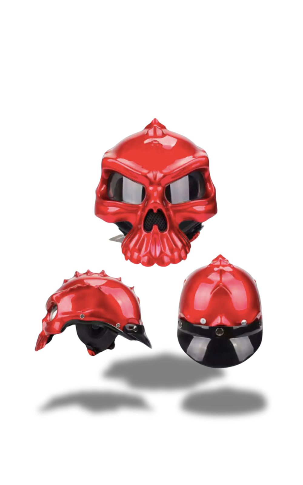 Casque Alpines Fox Tete de mort <br> #ORIGINAL #TETEDEMORT