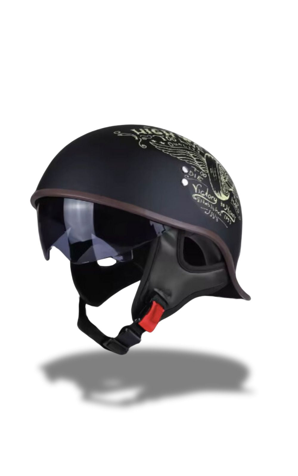 Casque BSDOP vintage avec lunettes <br> #VINTAGE #CUSTOM