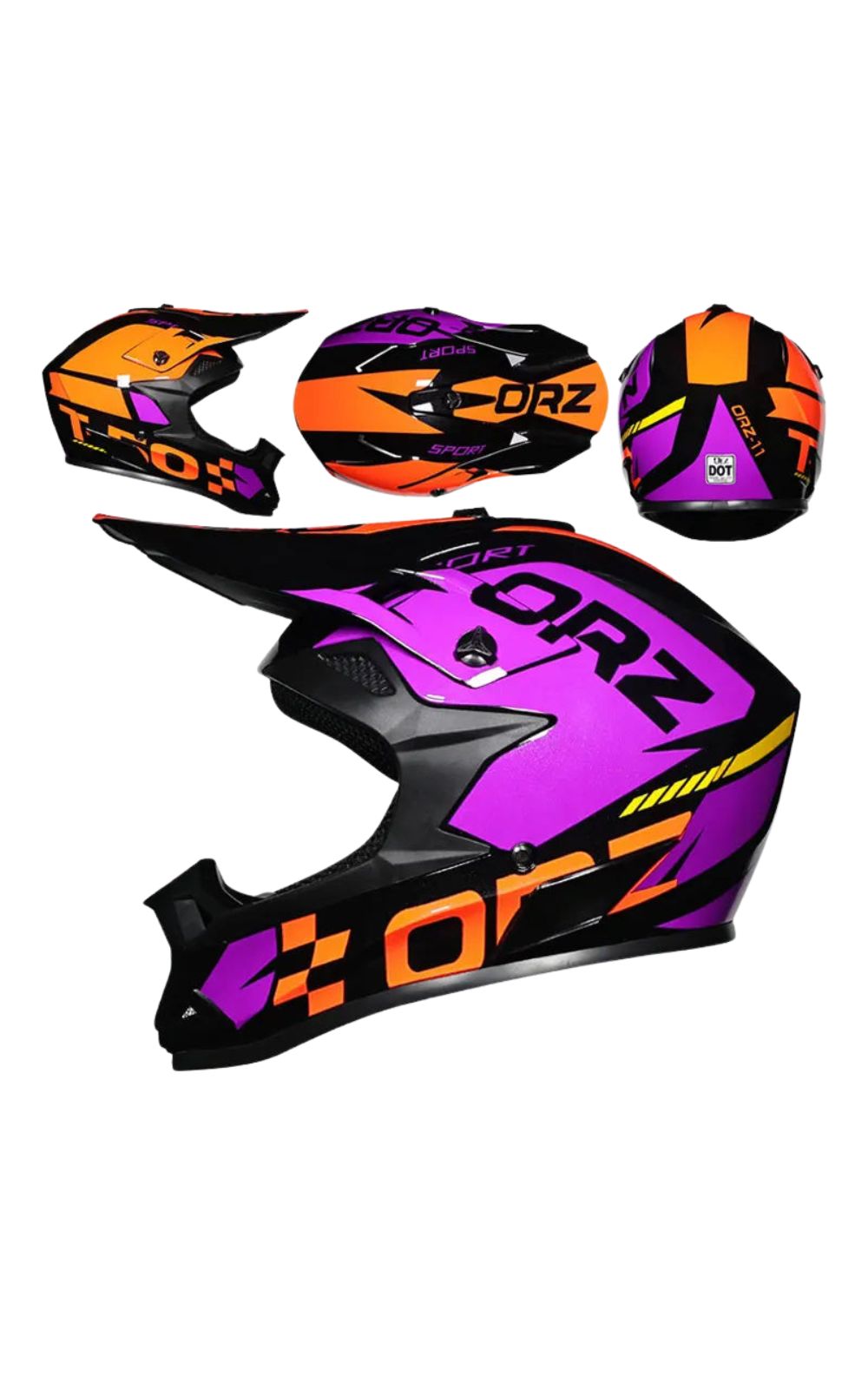 Casco de motocross ORZ<br> # TODOTERRENO # TODOTERRENO