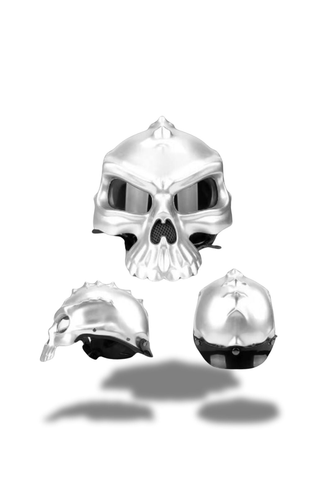 Casque Alpines Fox Tete de mort <br> #ORIGINAL #TETEDEMORT