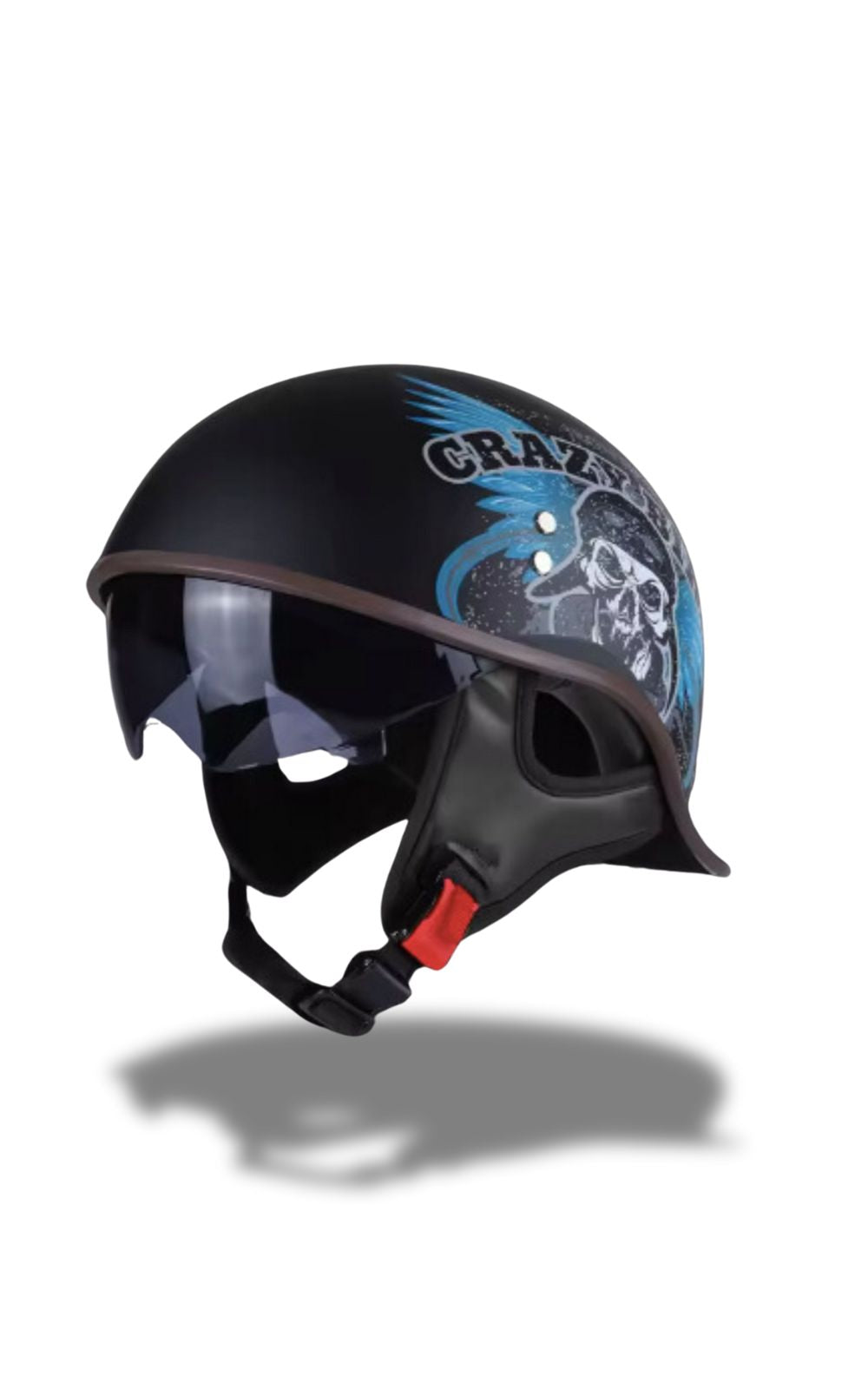 Casque BSDOP vintage avec lunettes <br> #VINTAGE #CUSTOM