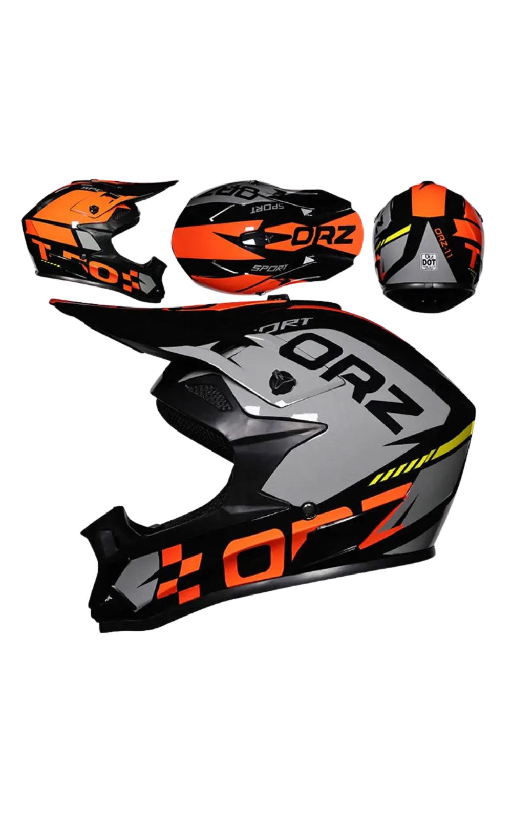 Casco de motocross ORZ<br> # TODOTERRENO # TODOTERRENO