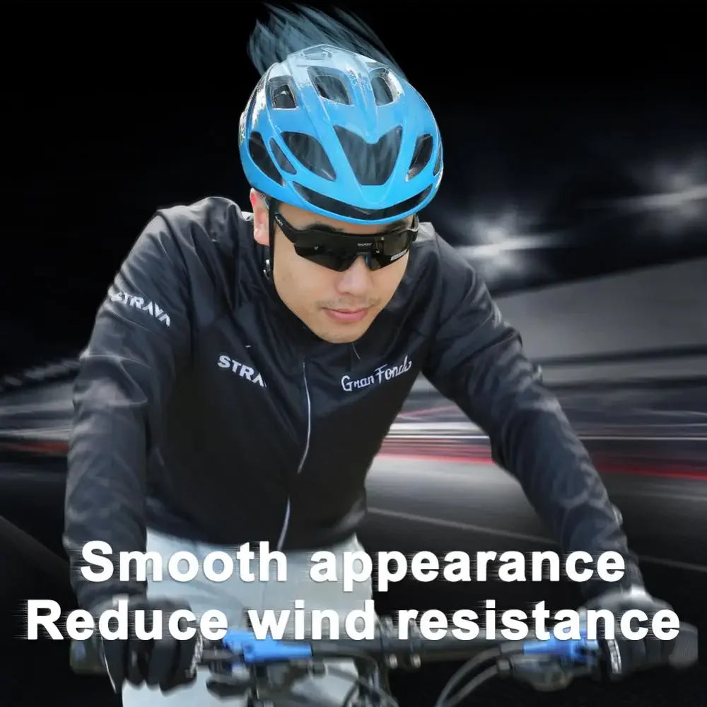 Casque velo RNOX en EPS avec lunettes