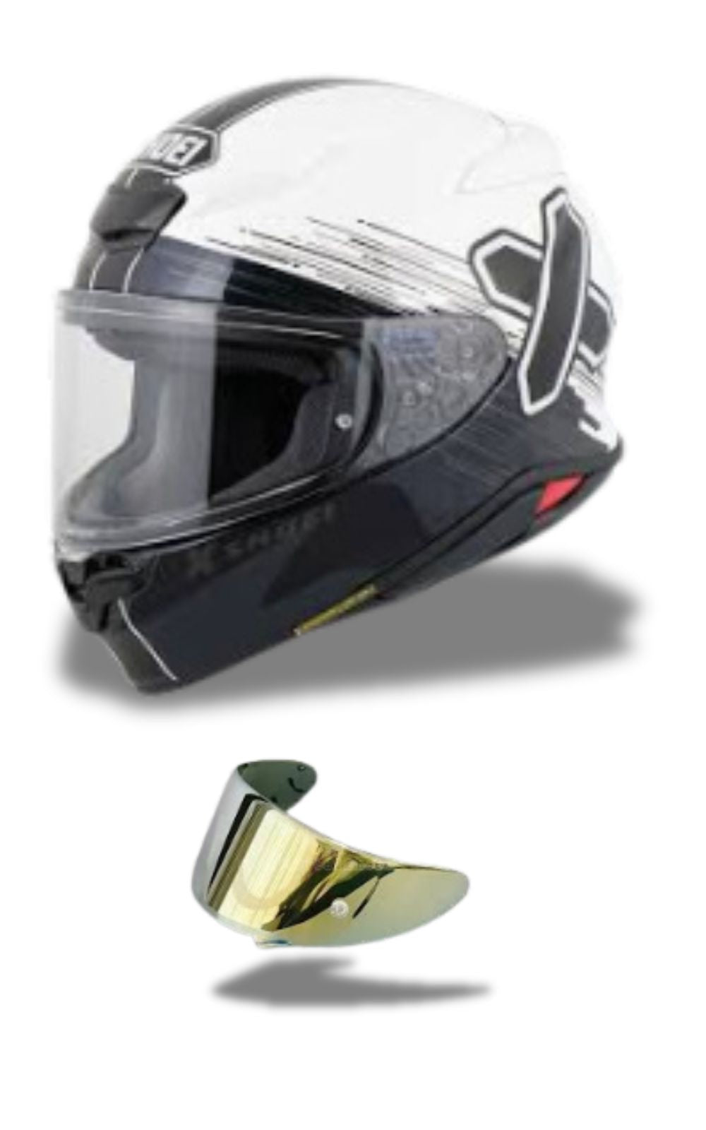 Casque moto intégral Shoei Z8 Cross X et une visière