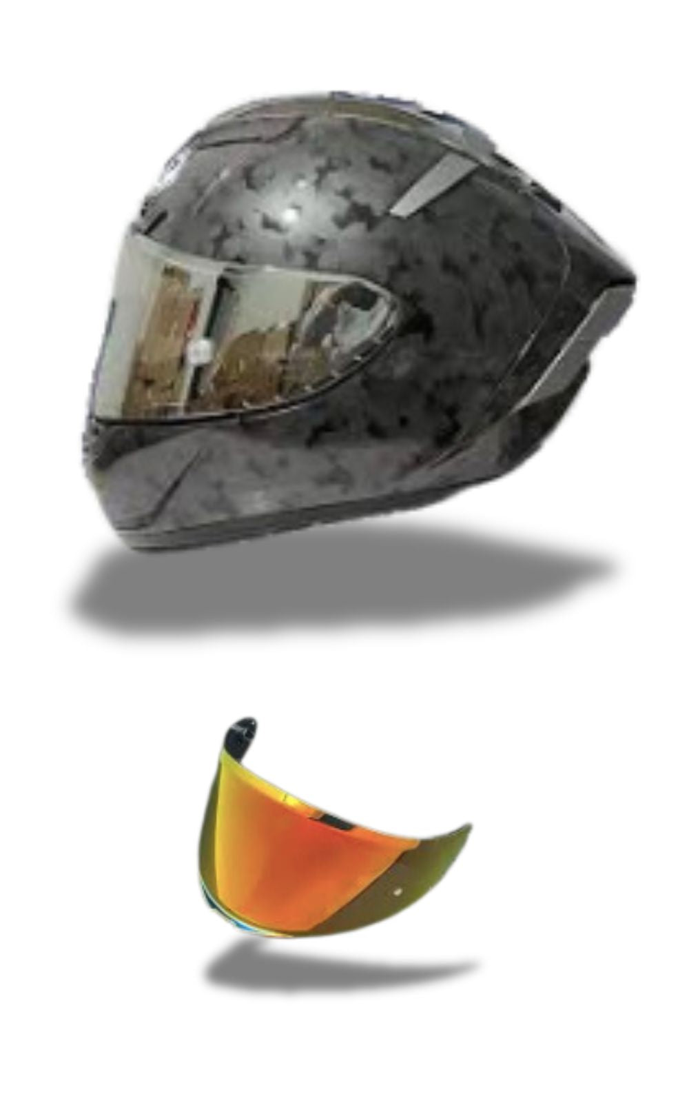 Casque moto intégral Shoei X-Spirit III et une visière