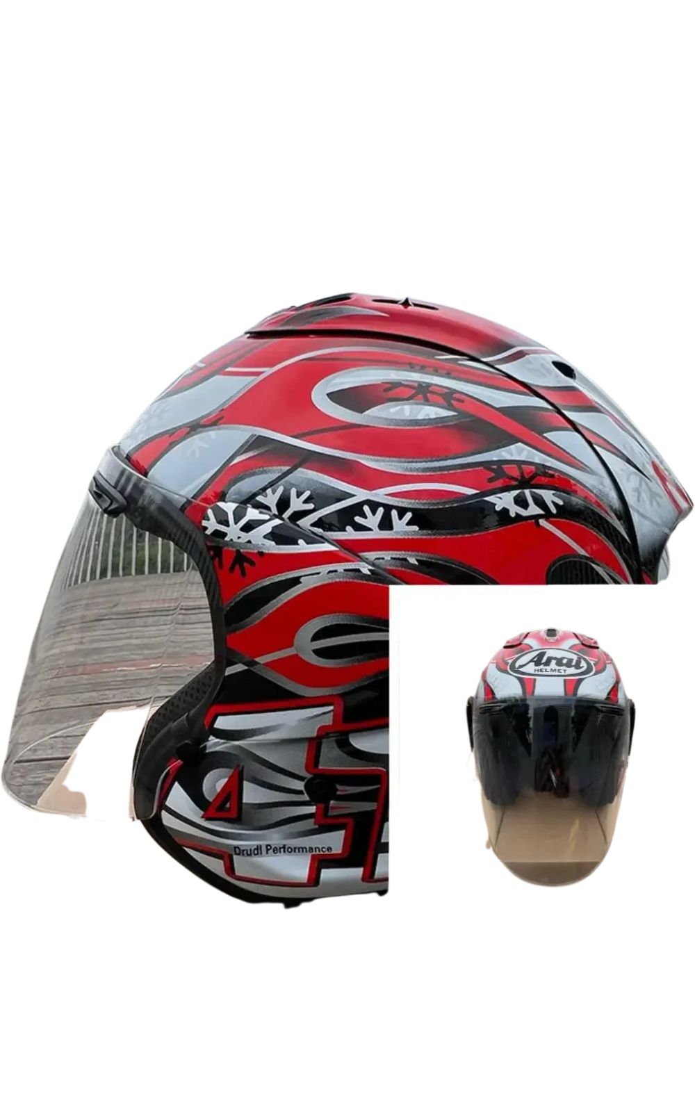 Casque Arai VZ-RAM HAGA GP <br> #JET #ARAI