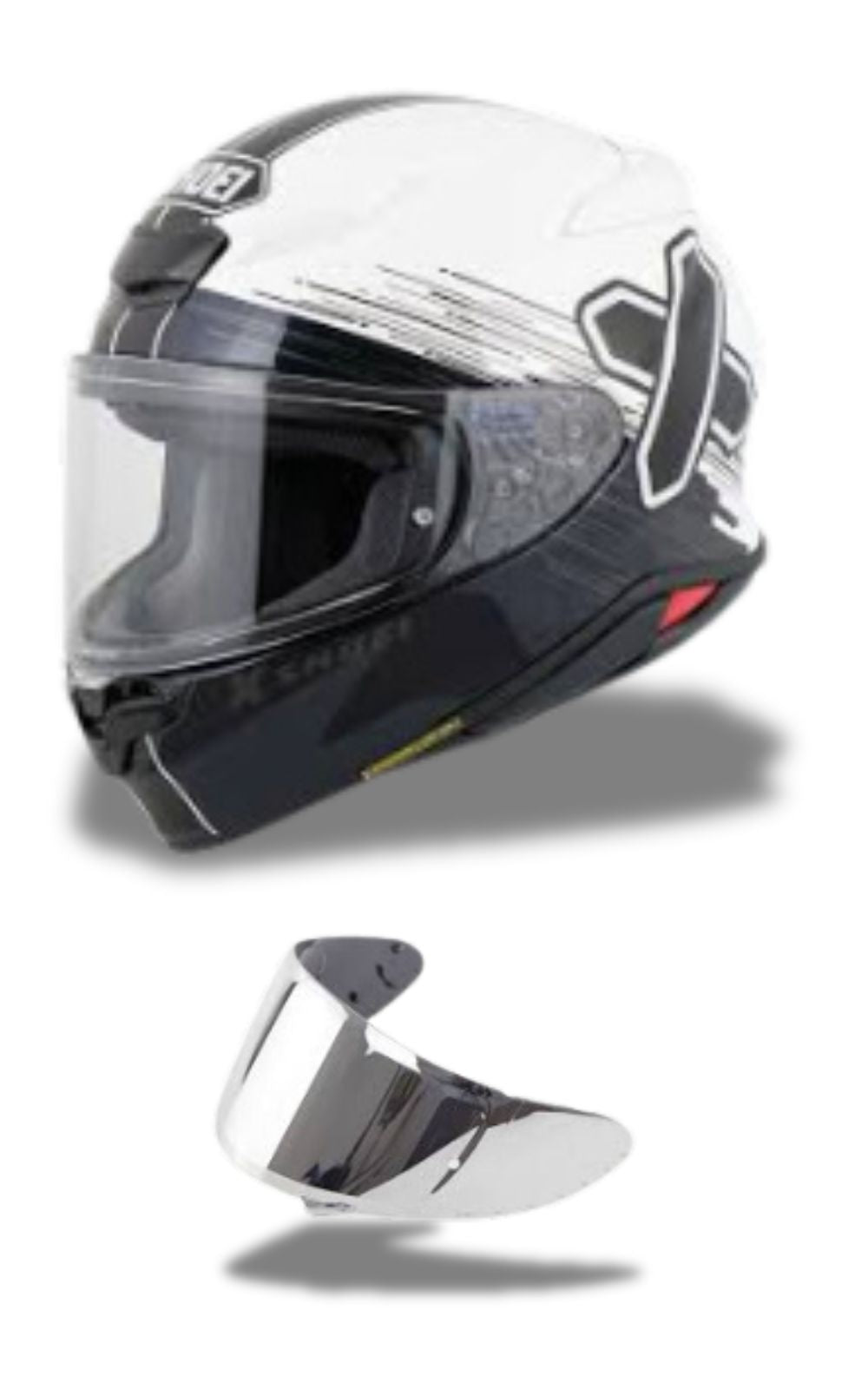 Casque moto intégral Shoei Z8 Cross X et une visière