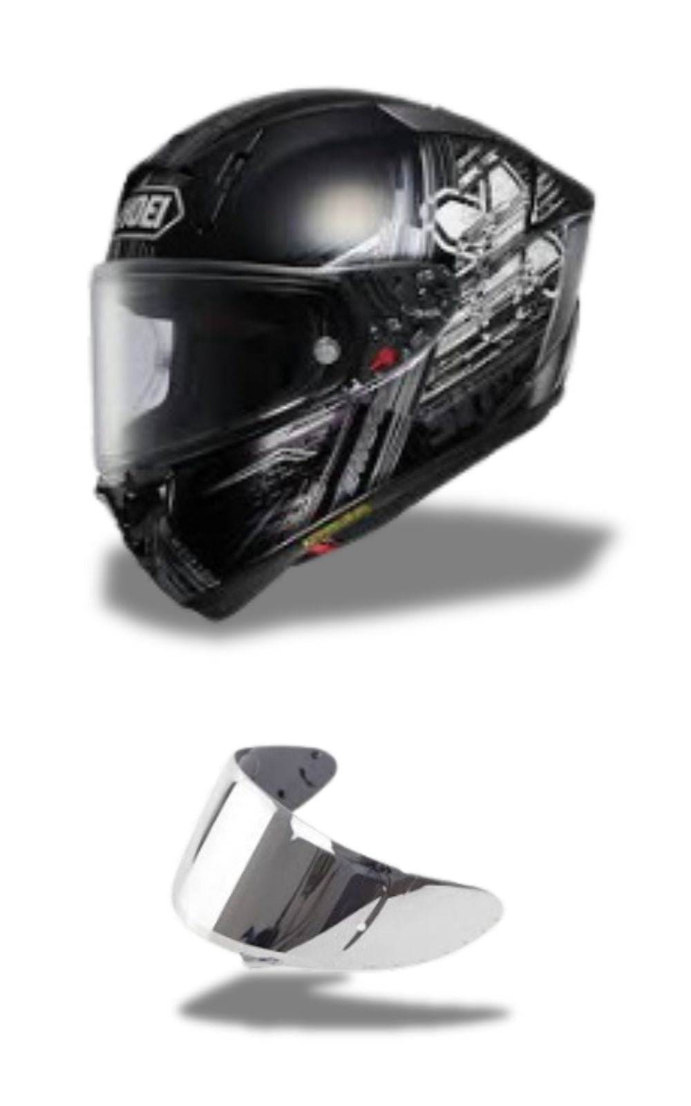 Casque moto intégral Shoei X-15 X-SPR Pro X-Cross et une visière