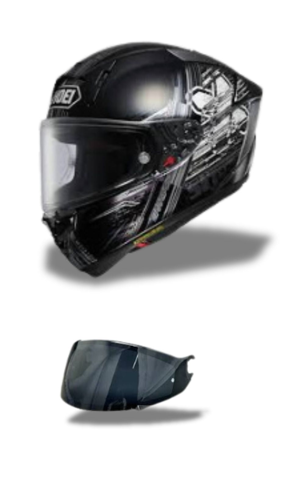 Casque moto intégral Shoei X-15 X-SPR Pro X-Cross et une visière