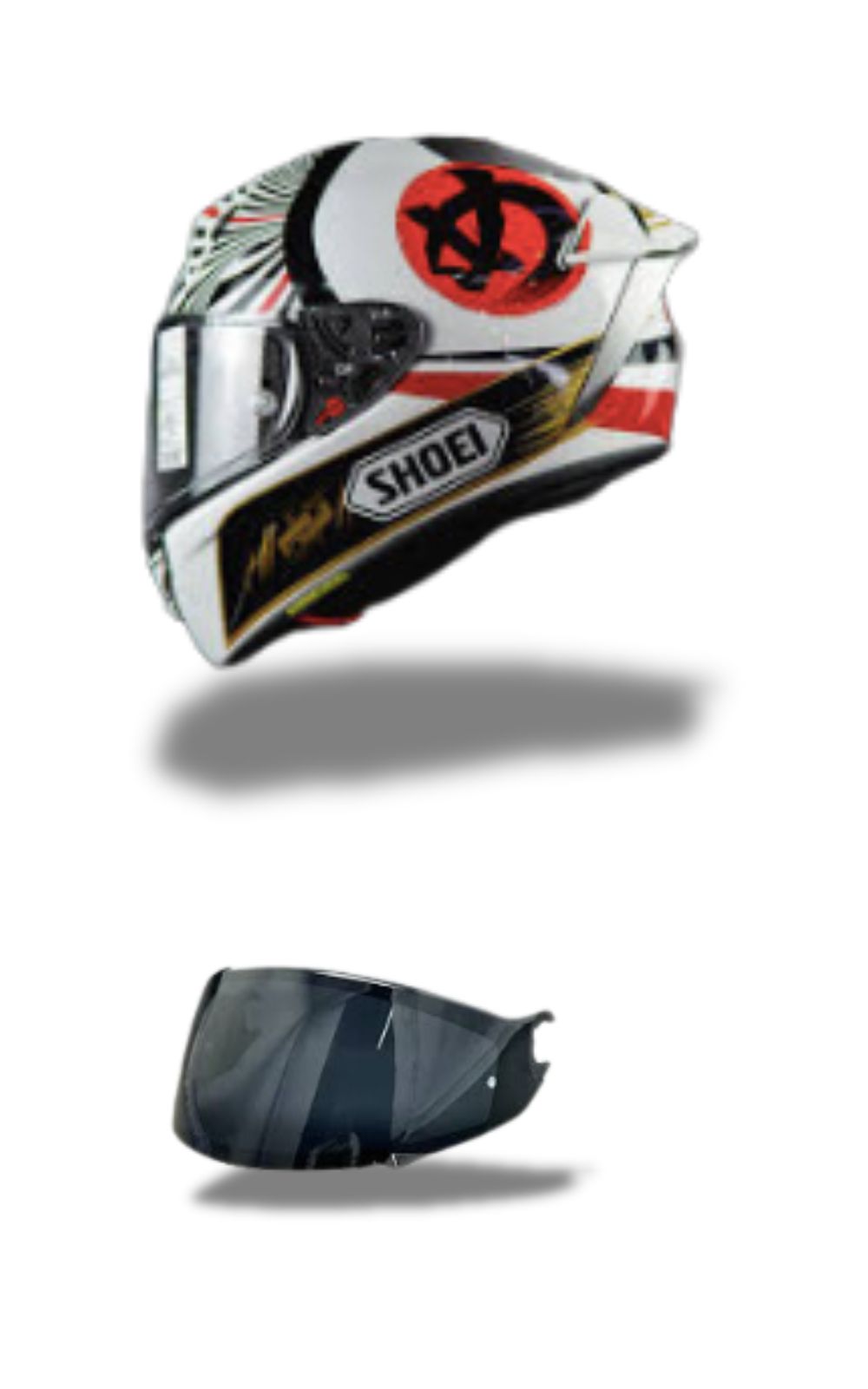 Casque moto intégral Shoei X-15 X-SPR Pro X-Moteegi 2022 et une visière