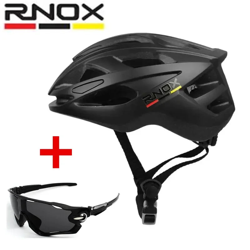 RNOX EPS bicycle helmet with goggles 